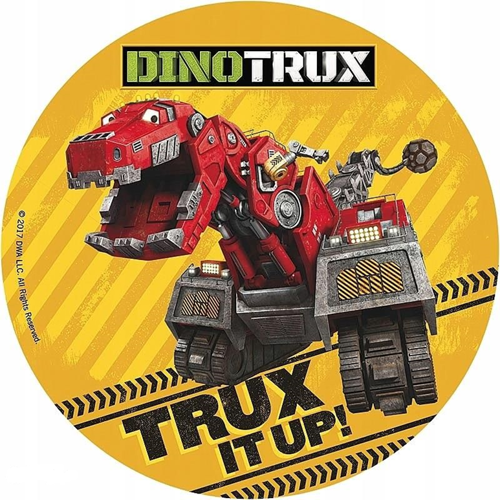 OPŁATEK NA TORT DINO TRUX ROBOT