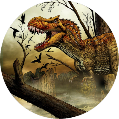 OPŁATEK NA TORT DINOZAUR RAPTOR