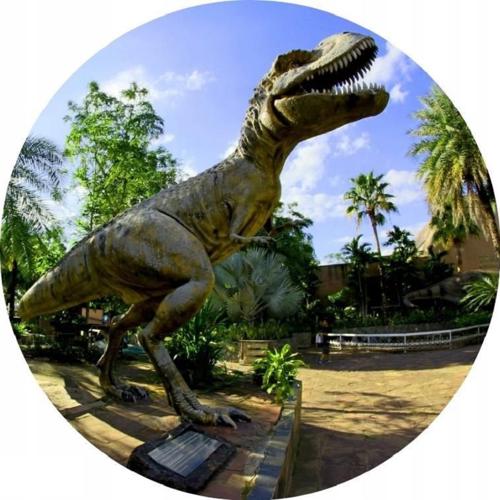 OPŁATEK NA TORT DINOZAUR RAPTOZAUR T-REX