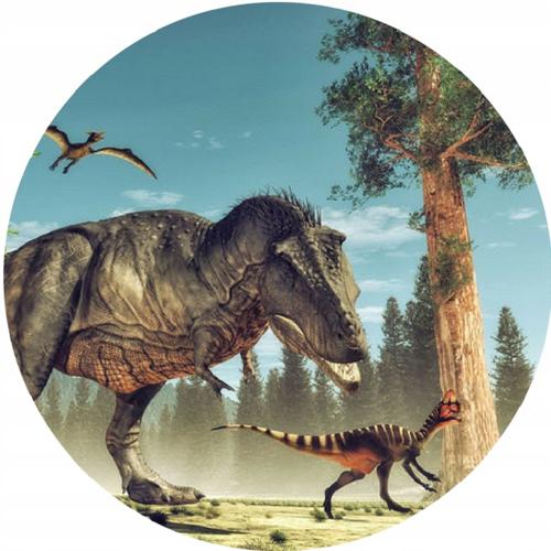 OPŁATEK NA TORT DINOZAUR DINOZAURY T-REX