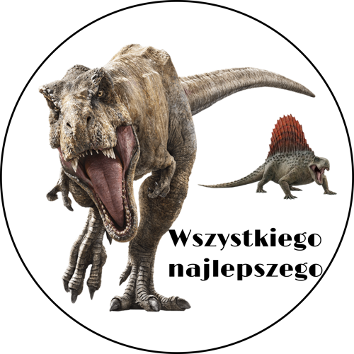 OPŁATEK NA TORT DINOZAUR