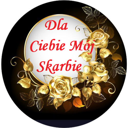 OPŁATEK NA TORT URODZINY 18 30 40 50 RAMKA KWIATY RÓŻE