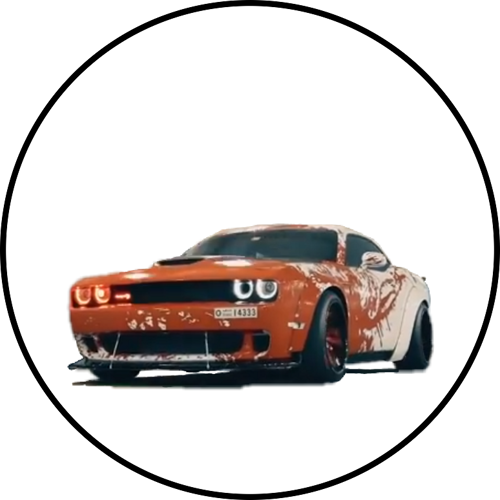 OPŁATEK NA TORT DODGE CHARGER AUTO