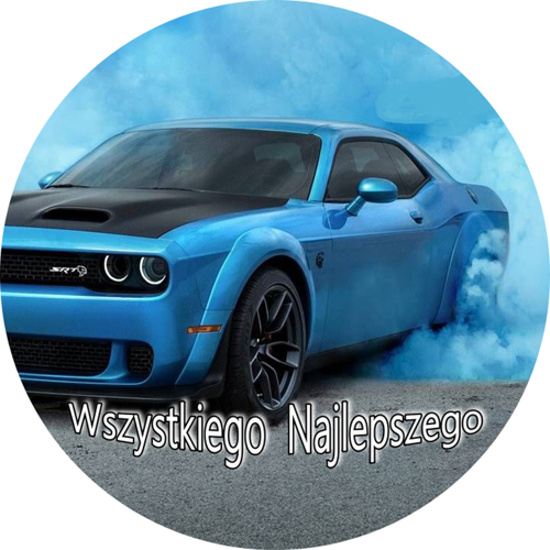 OPŁATEK NA TORT DODGE CHALLENGER AUTO SAMOCHÓD BRYKA 1 OPŁATEK NA TORT DODGE CHALLENGER AUTO SAMOCHÓD BRYKA