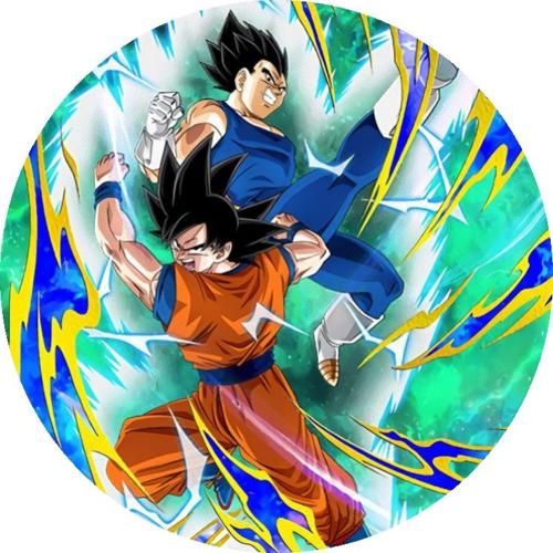 OPŁATEK NA TORT URODZINY DRAGON BALL POSTACIE WALKA