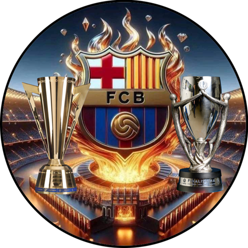OPŁATEK NA TORT URODZINY FC BARCELONA PIŁKA NOŻNA