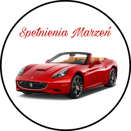 OPŁATEK NA TORT FERRARI AUTO SAMOCHÓD CABRIO 1 OPŁATEK NA TORT FERRARI AUTO SAMOCHÓD CABRIO