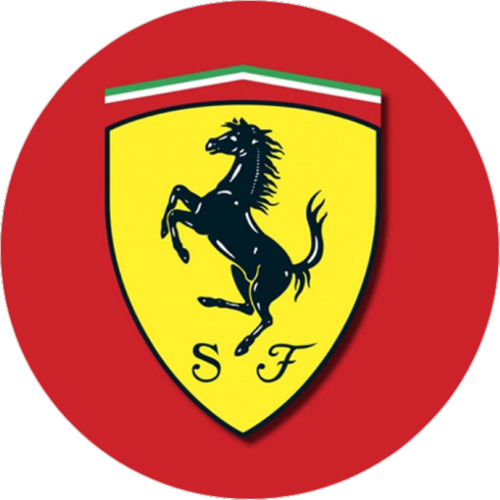 OPŁATEK NA TORT URODZINY FERRARI ZNAK LOGO