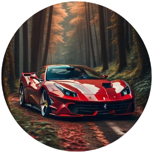 OPŁATEK NA TORT URODZINY FERRARI AUTO