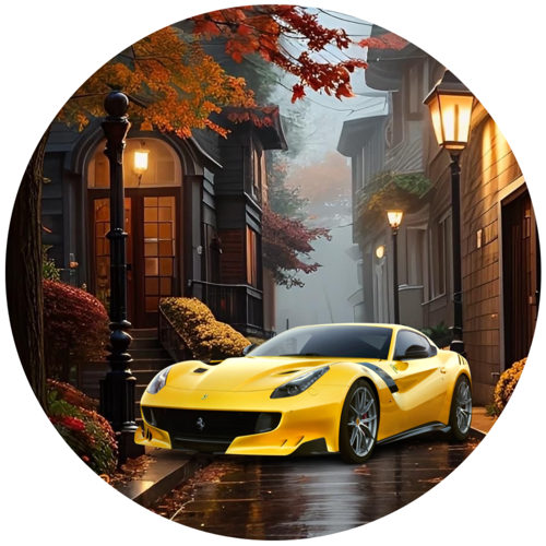 OPŁATEK NA TORT URODZINY FERRARI AUTO BRYKA