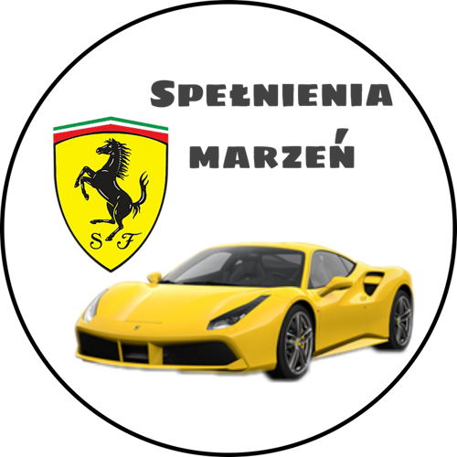 OPŁATEK NA TORT URODZINY FERRARI AUTO