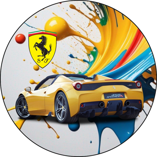 OPŁATEK NA TORT URODZINY 18 30 40 50 FERRARI AUTO SAMOCHÓD 1 OPŁATEK NA TORT URODZINY 18 30 40 50 FERRARI AUTO SAMOCHÓD