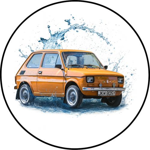 OPŁATEK NA TORT URODZINY FIAT 126P MALUCH FIACIK AUTO