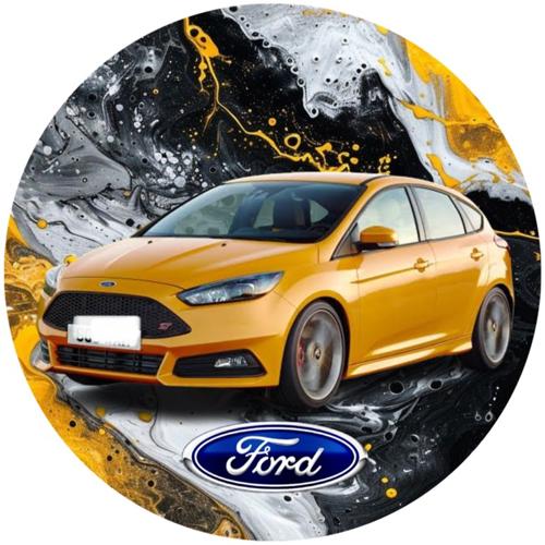 OPŁATEK NA TORT URODZINY FORD FOCUS AUTO SAMOCHÓD