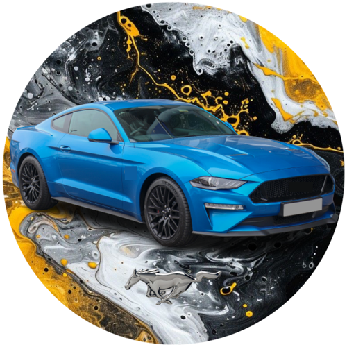 OPŁATEK NA TORT URODZINY FORD MUSTANG SHELBY 2 OPŁATEK NA TORT URODZINY FORD MUSTANG SHELBY - obrazek 2