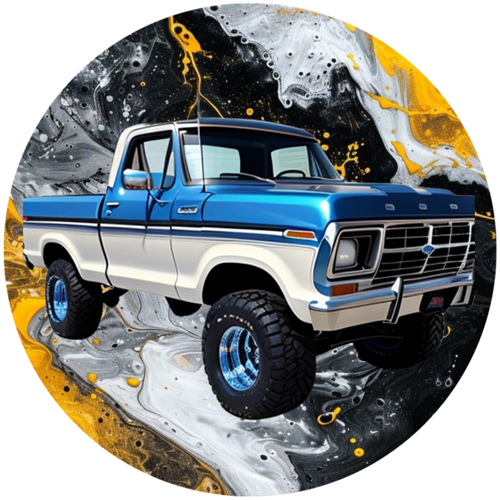 OPŁATEK NA TORT URODZINY FORD AUTO PICKUP