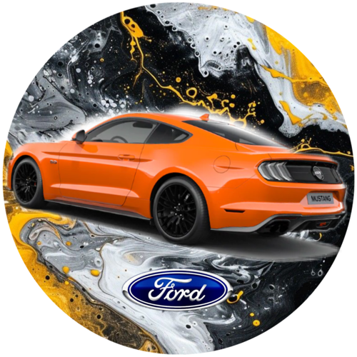 OPŁATEK NA TORT URODZINY FORD MUSTANG SHELBY