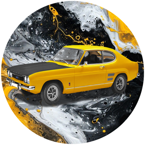 OPŁATEK NA TORT URODZINY FORD CAPRI AUTO