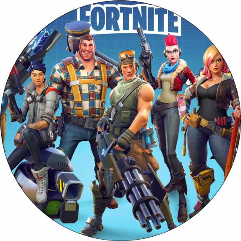 OPŁATEK NA TORT FORTNITE GRA POSTACIE 1 OPŁATEK NA TORT FORTNITE GRA POSTACIE
