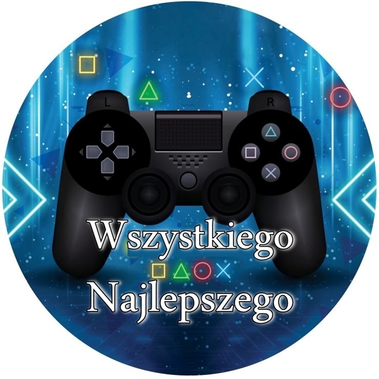 OPŁATEK NA TORT GAMMER PAD GRA GRACZ 1 OPŁATEK NA TORT GAMMER PAD GRA GRACZ