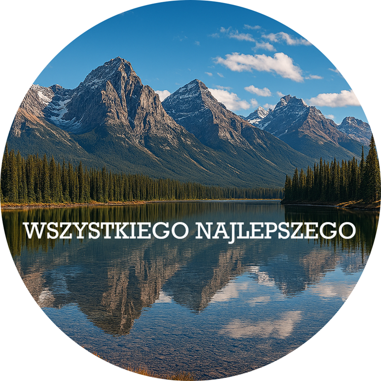 OPŁATEK NA TORT URODZINY GÓRY WIDOK NATURA SKAŁY