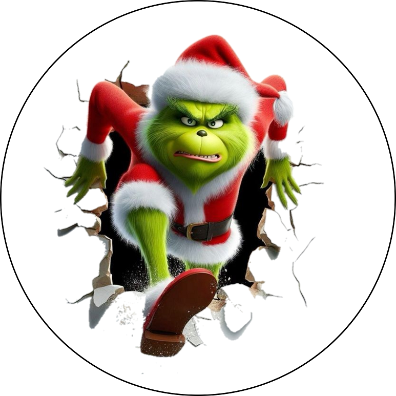 OPŁATEK NA TORT URODZINY GRINCH ŚWIĘTA MIKOŁAJ