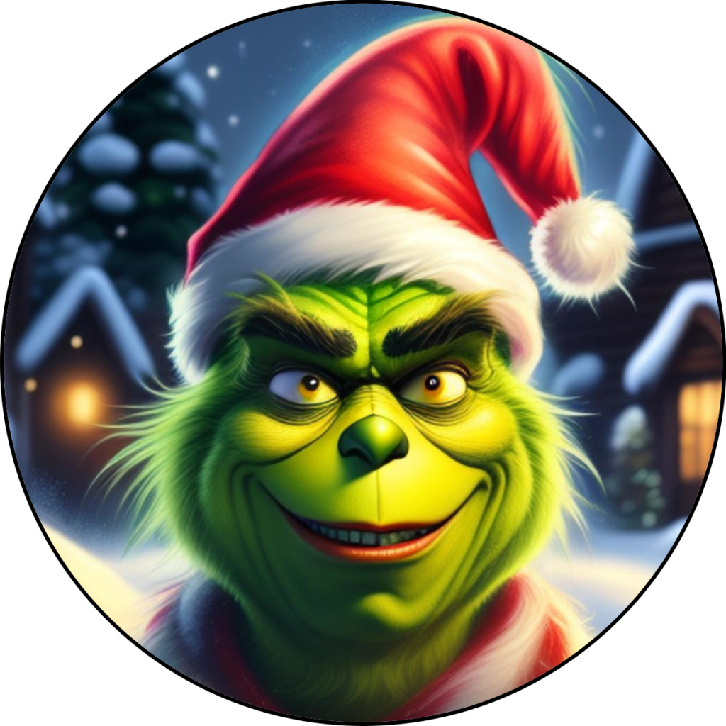 OPŁATEK NA TORT URODZINY GRINCH ŚWIĘTA MIKOŁAJ POSTAĆ
