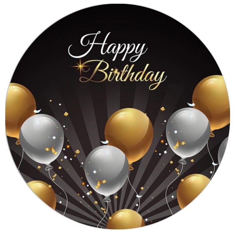 OPŁATEK NA TORT URODZINY OKAZJONALNY HAPPY BIRTHDAY