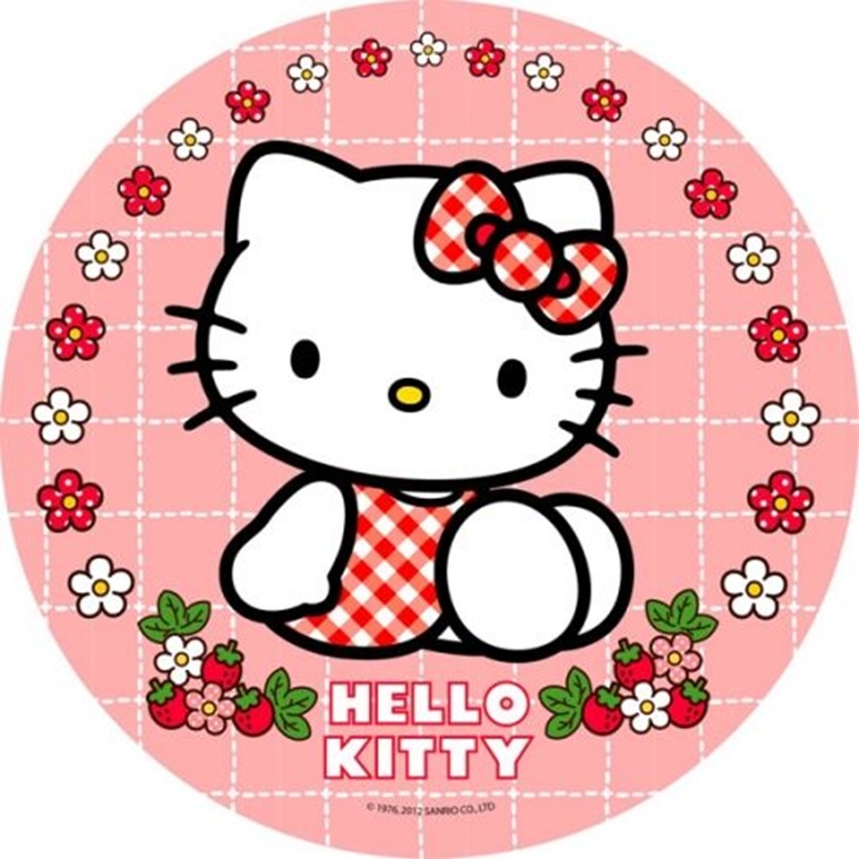 OPŁATEK NA TORT KOTEK HELLO KITTY