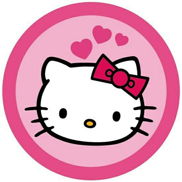 OPŁATEK NA TORT KOTEK HELLO KITTY
