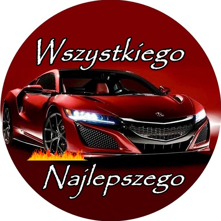 OPŁATEK NA TORT INFINITY AUTO SAMOCHÓD BRYKA