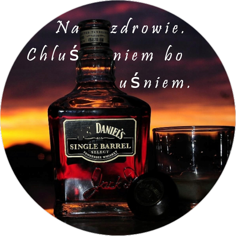 OPŁATEK NA TORT URODZINY 18 30 40 50 WHISKY DRINK