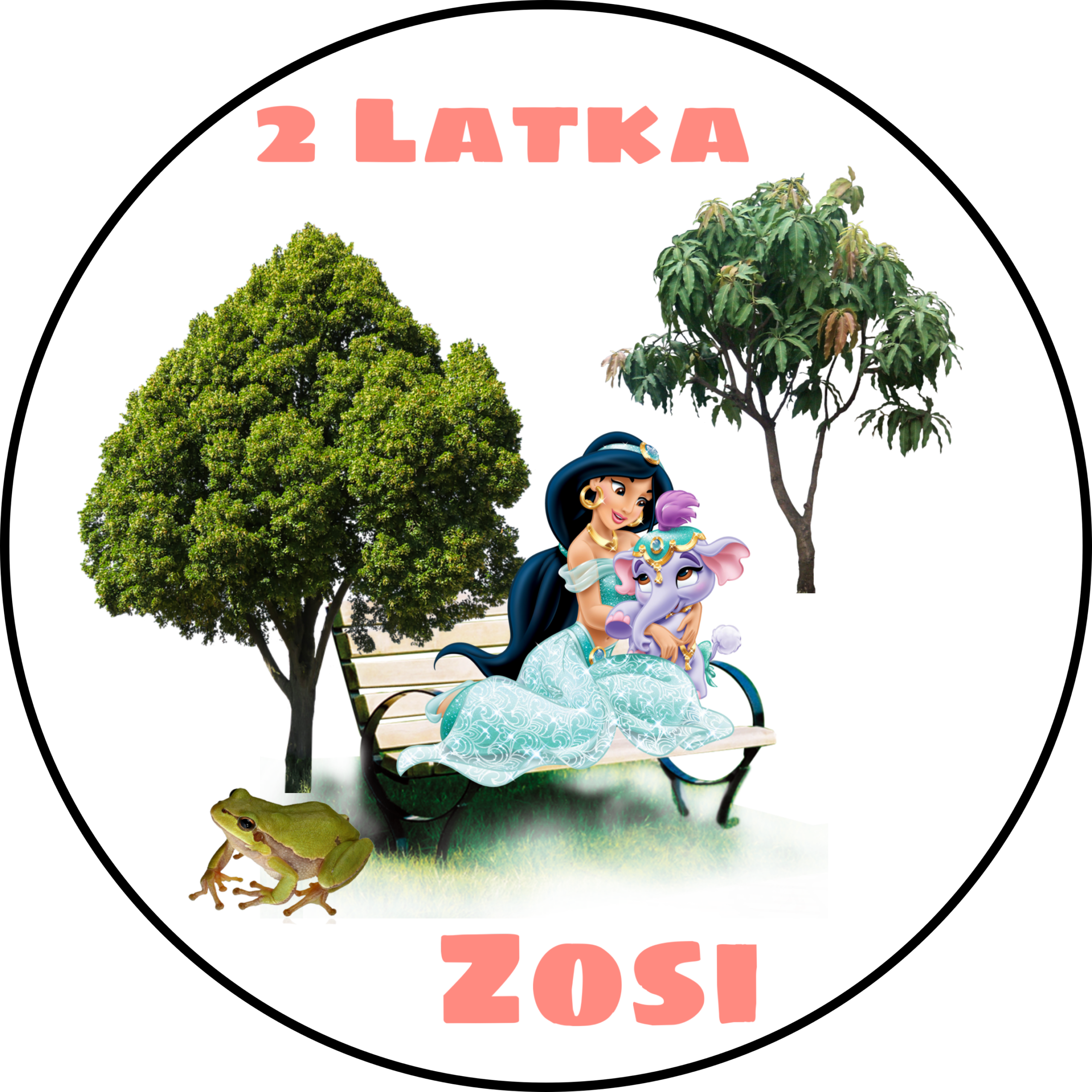 OPŁATEK NA TORT KSIĘŻNICZKA JASMINE 1 OPŁATEK NA TORT KSIĘŻNICZKA JASMINE