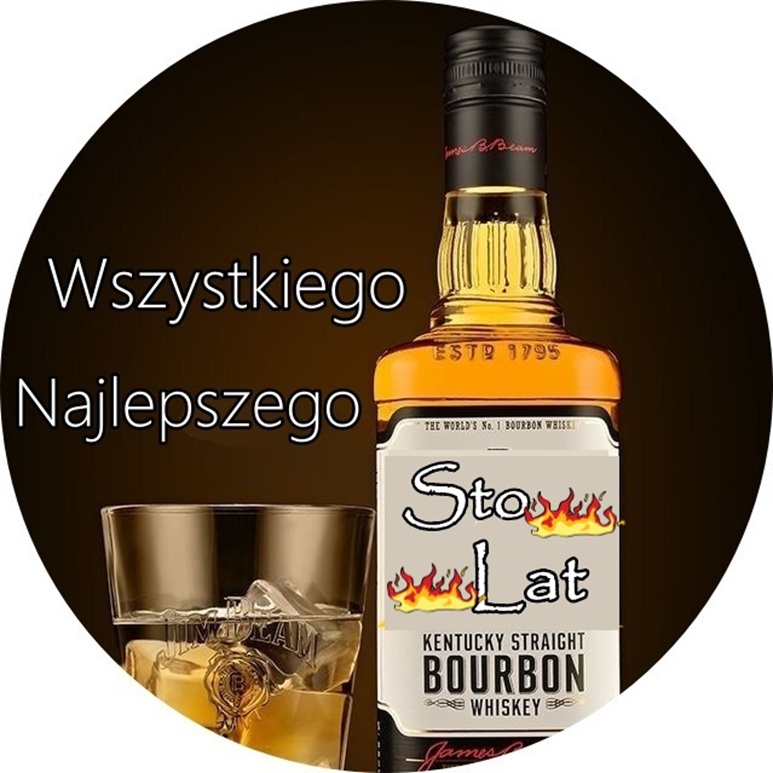 OPŁATEK NA TORT WHISKY DRINK BURBON