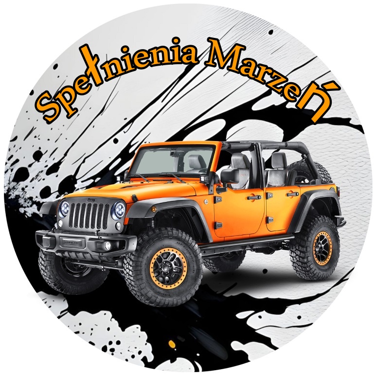 OPŁATEK NA TORT JEEP WRANGLER AUTO 1 OPŁATEK NA TORT JEEP WRANGLER AUTO