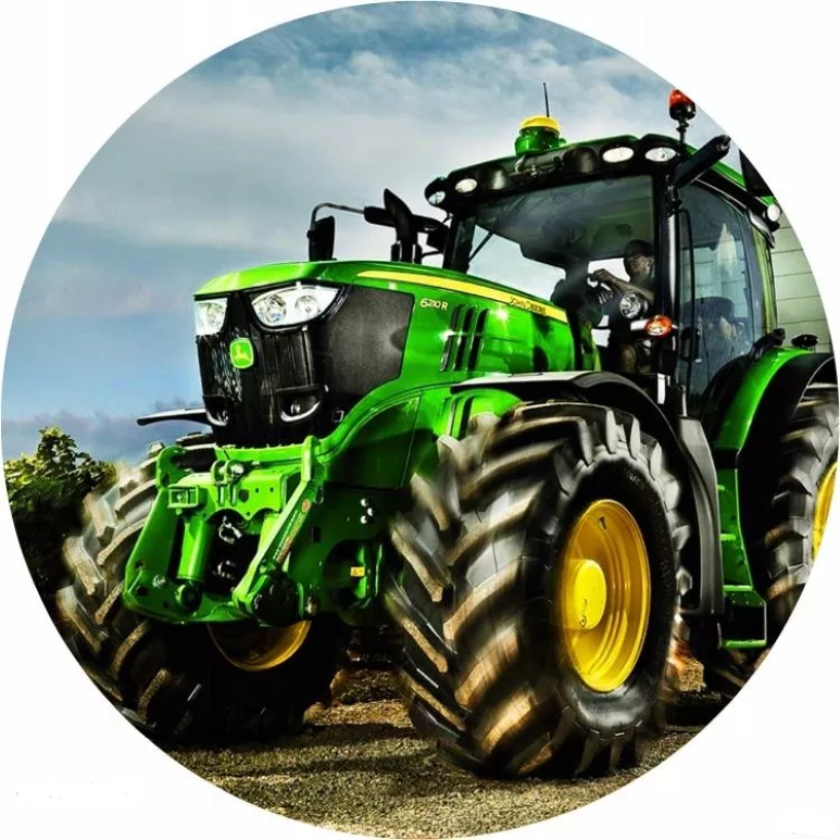 OPŁATEK NA TORT CIĄGNIK ROLNICZY JOHN DEERE