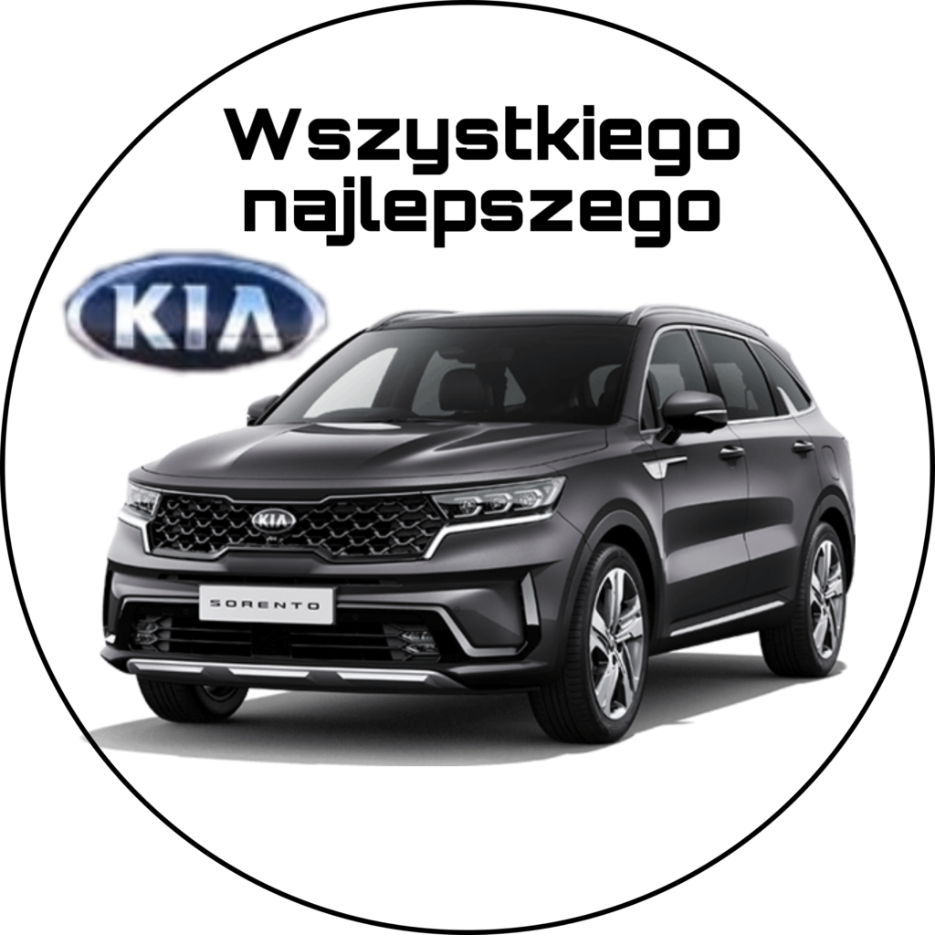 OPŁATEK NA TORT URODZINY KIA AUTO SAMOCHÓD