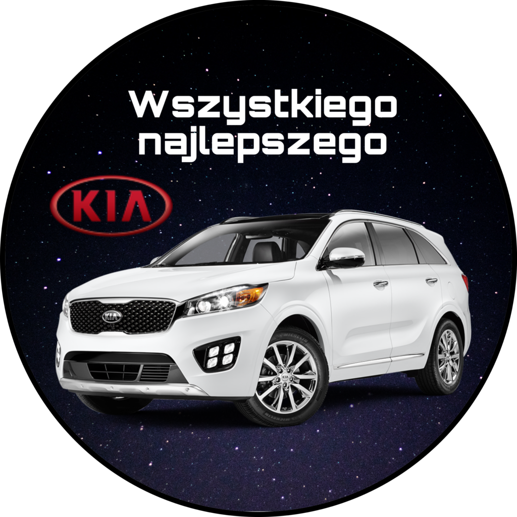 OPŁATEK NA TORT KIA AUTO SAMOCHÓD VAN