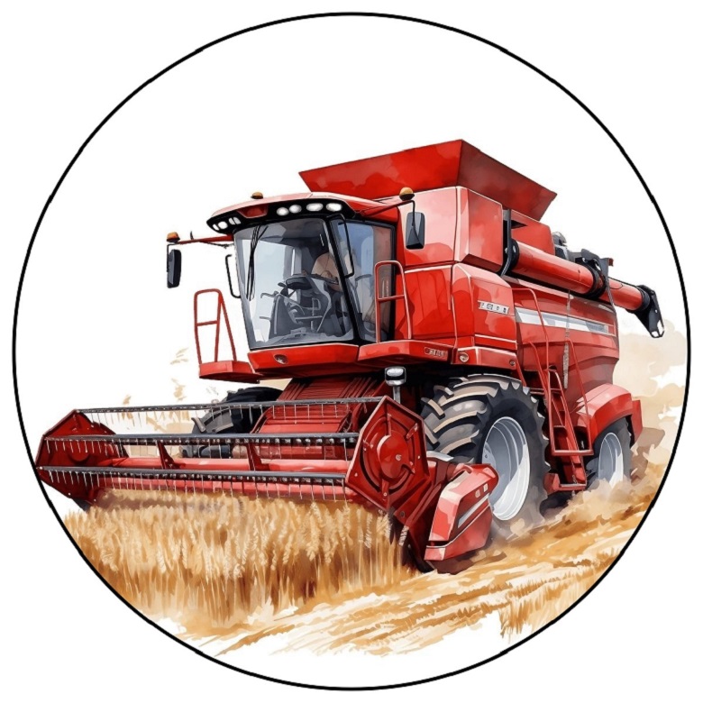 OPŁATEK NA TORT KOMBAJN BIZON CLASS