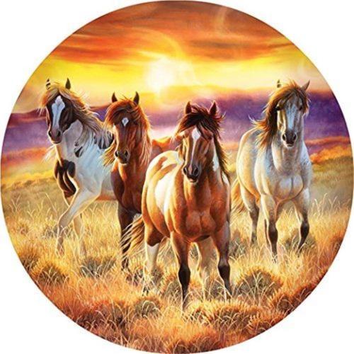 OPŁATEK NA TORT KONIE KOŃ MUSTANG