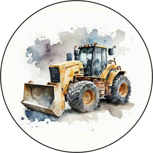 OPŁATEK NA TORT KOPARKA SPYCHACZ TRAKTOR 1 OPŁATEK NA TORT KOPARKA SPYCHACZ TRAKTOR
