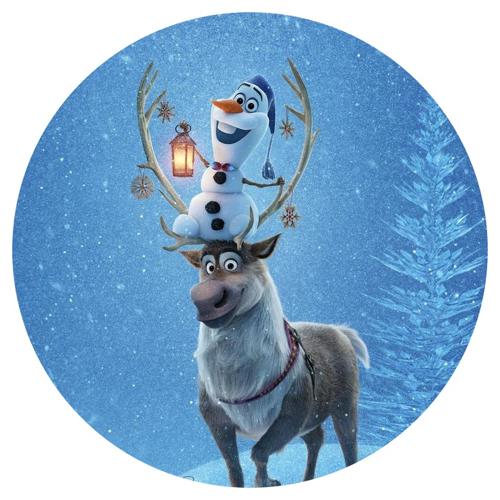 OPŁATEK NA TORT FROZEN KRAINA LODU BAŁWAN OLAF