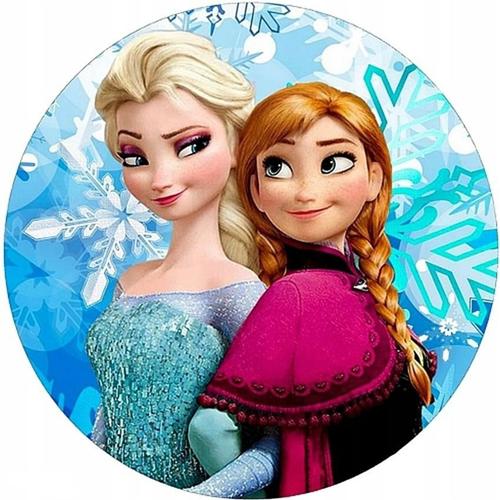 OPŁATEK NA TORT  KRAINA LODU ELSA ANNA