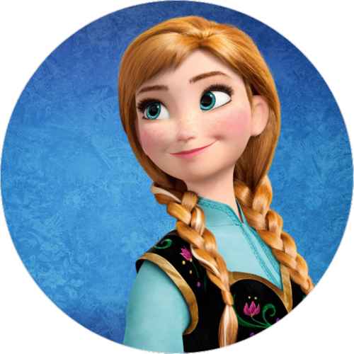 OPŁATEK NA TORT KRAINA LODU ANNA FROZEN