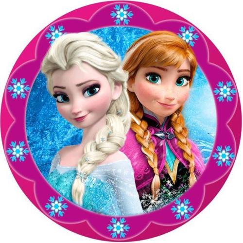 OPŁATEK NA TORT KRAINA LODU ELSA ANNA