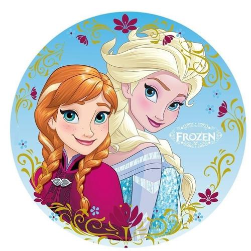 OPŁATEK NA TORT KRAINA LODU ELSA ANNA FROZEN