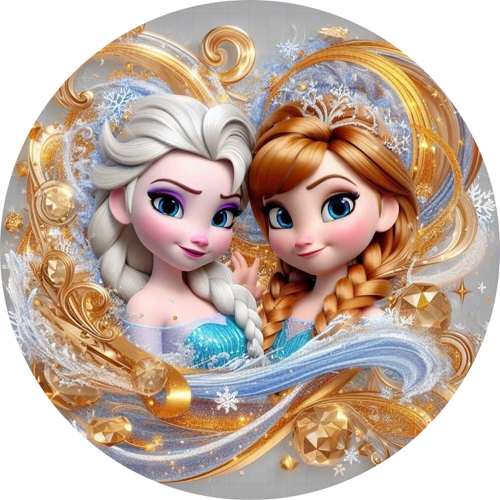 OPŁATEK NA TORT KRAINA LODU FROZEN ELSA ANNA KSIĘŻNICZKA