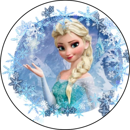 OPŁATEK NA TORT KRAINA LODU FROZEN ELSA