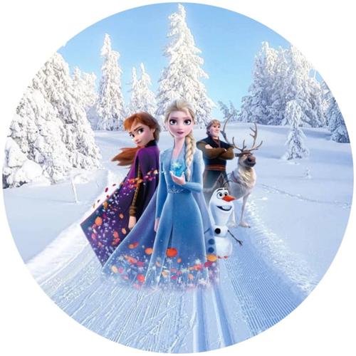 OPŁATEK NA TORT KRAINA LODU ELSA ANNA SVEN OLAF