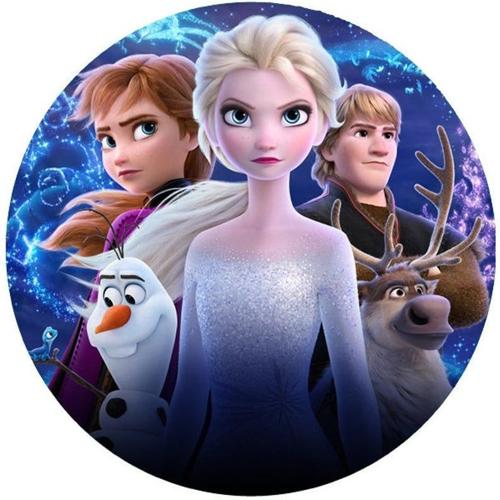 OPŁATEK NA TORT FROZEN KRAINA LODU OLAF SVEN ELSA ANNA